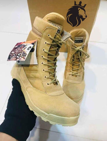 Men's Long Army Boots